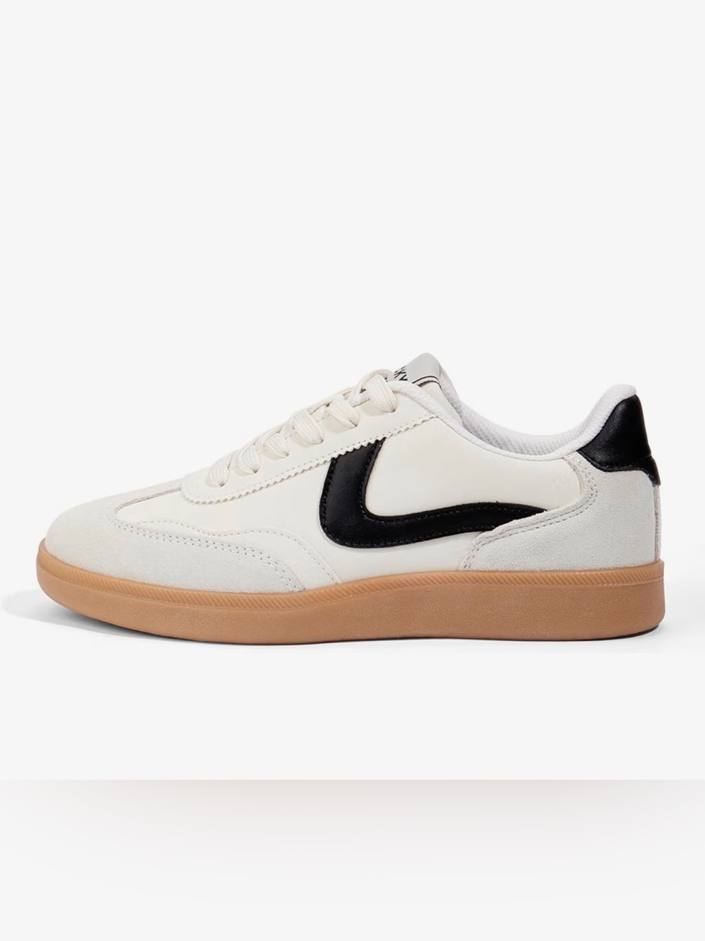 A284 LUCKY STEP  Women's Classic Fashion cream skate Sneakers NWT 8.5